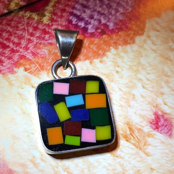 925 Sterling pendant multicolored - Picture 3 of 5